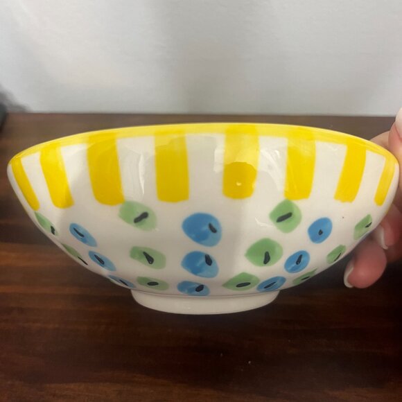 Anthropologie Oval Trinket Bowl – Colorful Polka-Dot Design - Picture 2 of 3